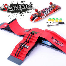 Load image into Gallery viewer, Finger Skateboards Skate Park Ramp Parts for Tech Practice Deck Children Gift Set  Fingerboard Toys